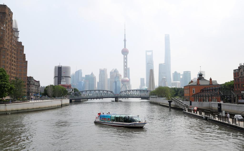 上海：蘇州河旅游水上航線開通試運(yùn)營(yíng)