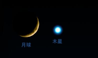 木星合月6日扮靚夜空，天宇見證“星月童話”